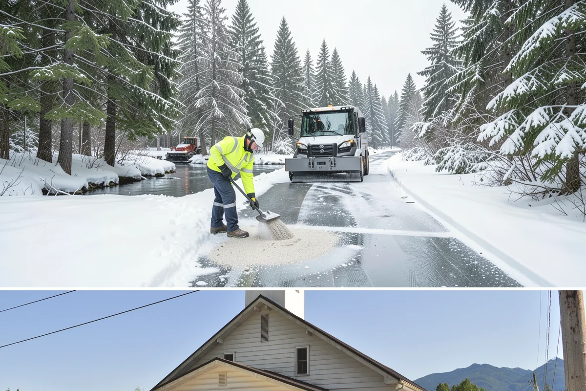 Airport Snow Removal in Concrete, Skagit County, WA - Ground-side snow demand peaks December through February when lowland systems move through the Sound.