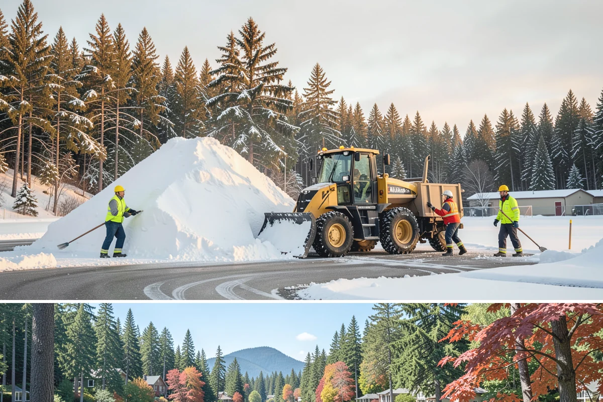Airport Snow Removal in Covington, King County, WA - Ground-side snow demand peaks December through February when lowland systems move through the Sound.