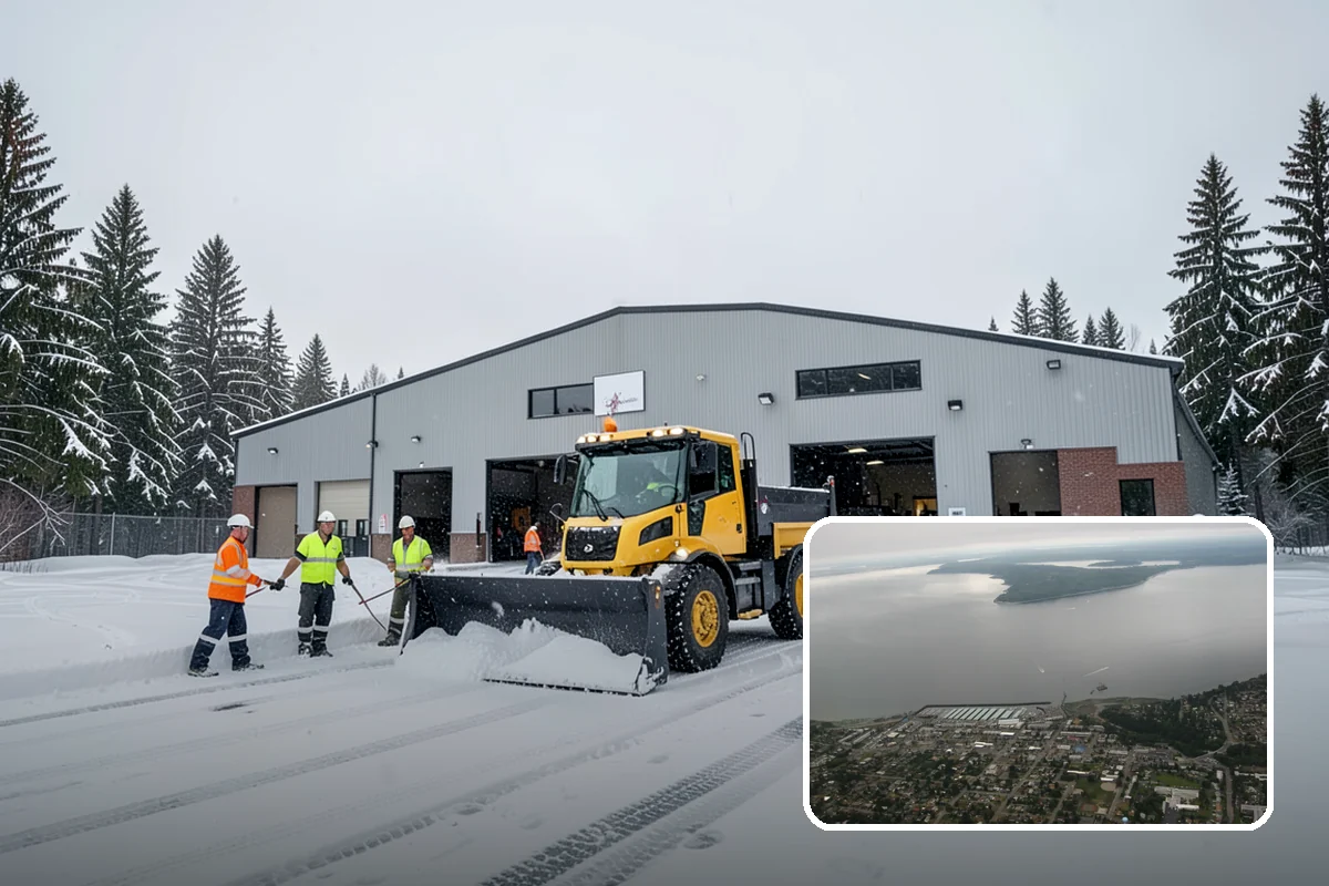 Airport Snow Removal in Des Moines, King County, WA - Terminal curbs and passenger drop-offs kept flowing