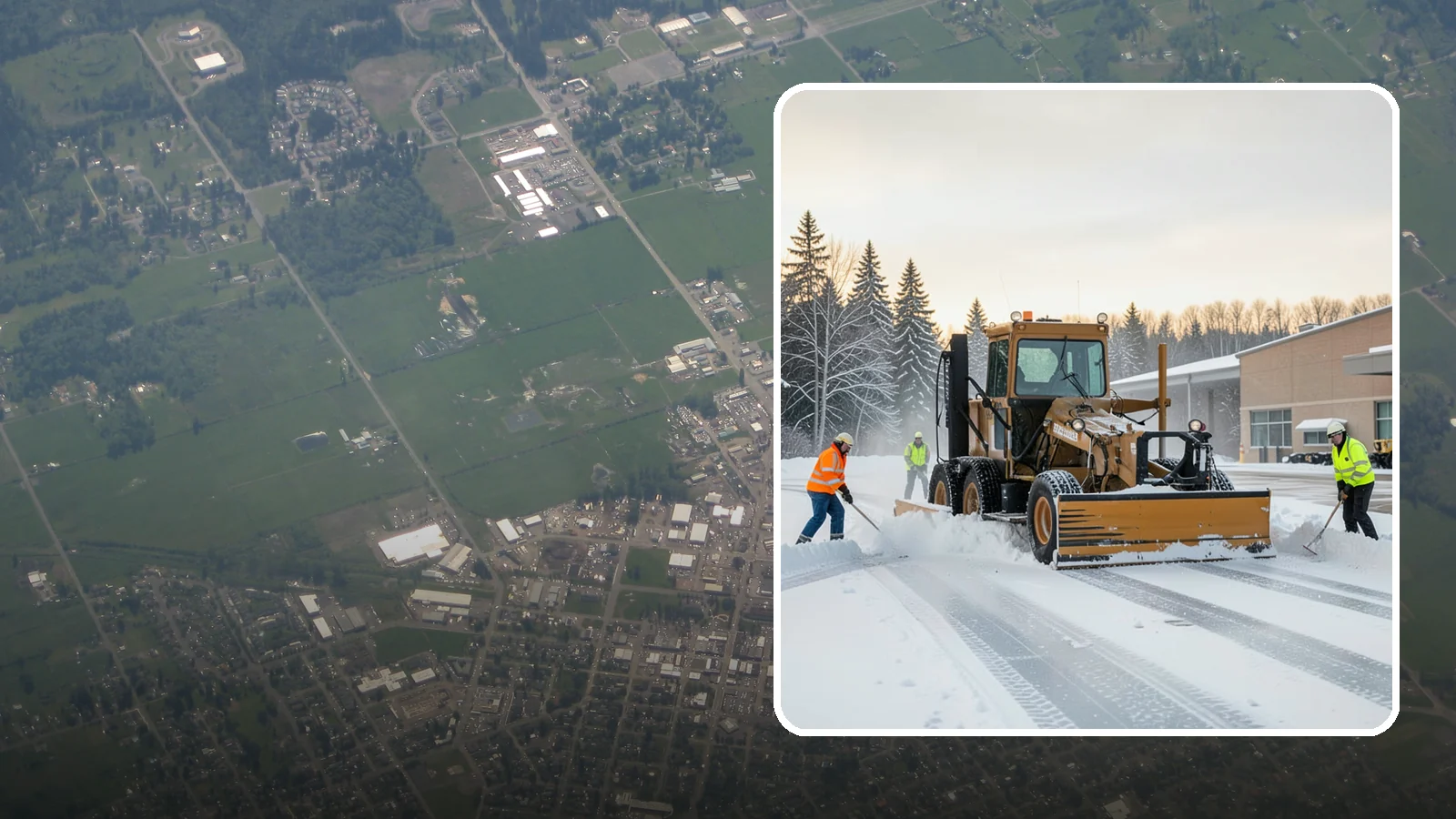 Airport Snow Removal in Enumclaw, King County, WA - From FBO ramps to terminal curbs and employee lots, we keep aviation ground-side surfaces clear so passengers, crews, and...