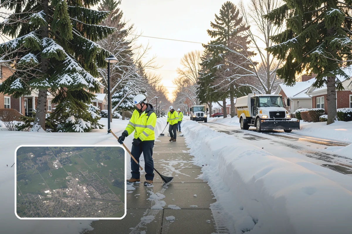Airport Snow Removal in Enumclaw, King County, WA - Terminal curbs and passenger drop-offs kept flowing