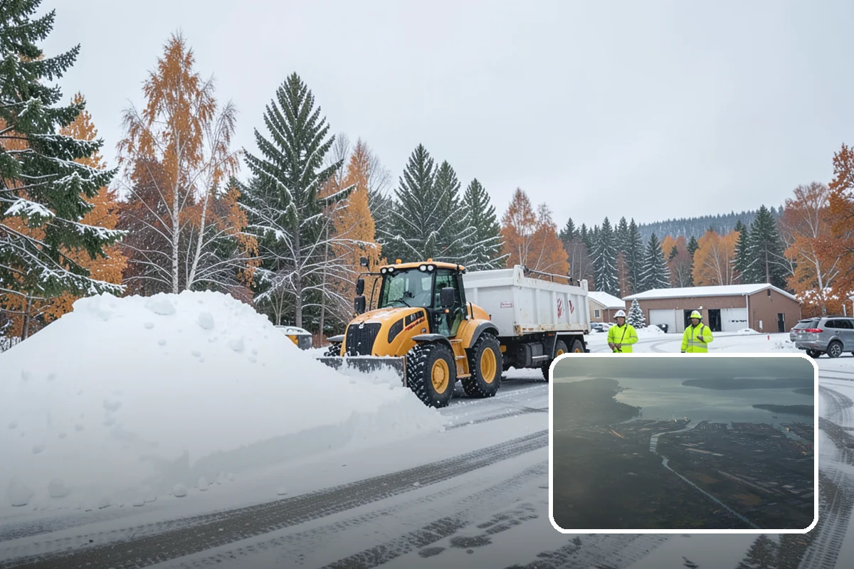 Airport Snow Removal in Fife, Pierce County, WA - Terminal curbs and passenger drop-offs kept flowing