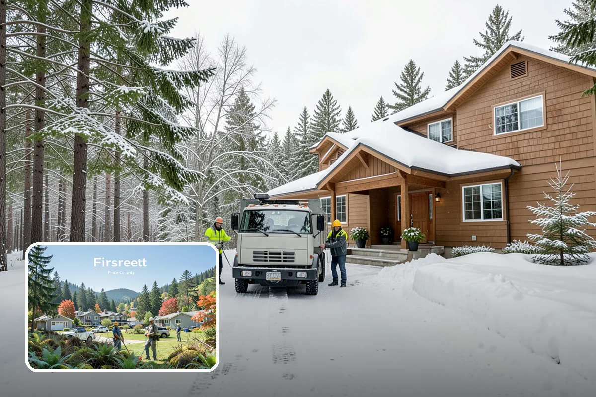 Airport Snow Removal in Fircrest, Pierce County, WA - Terminal curbs and passenger drop-offs kept flowing