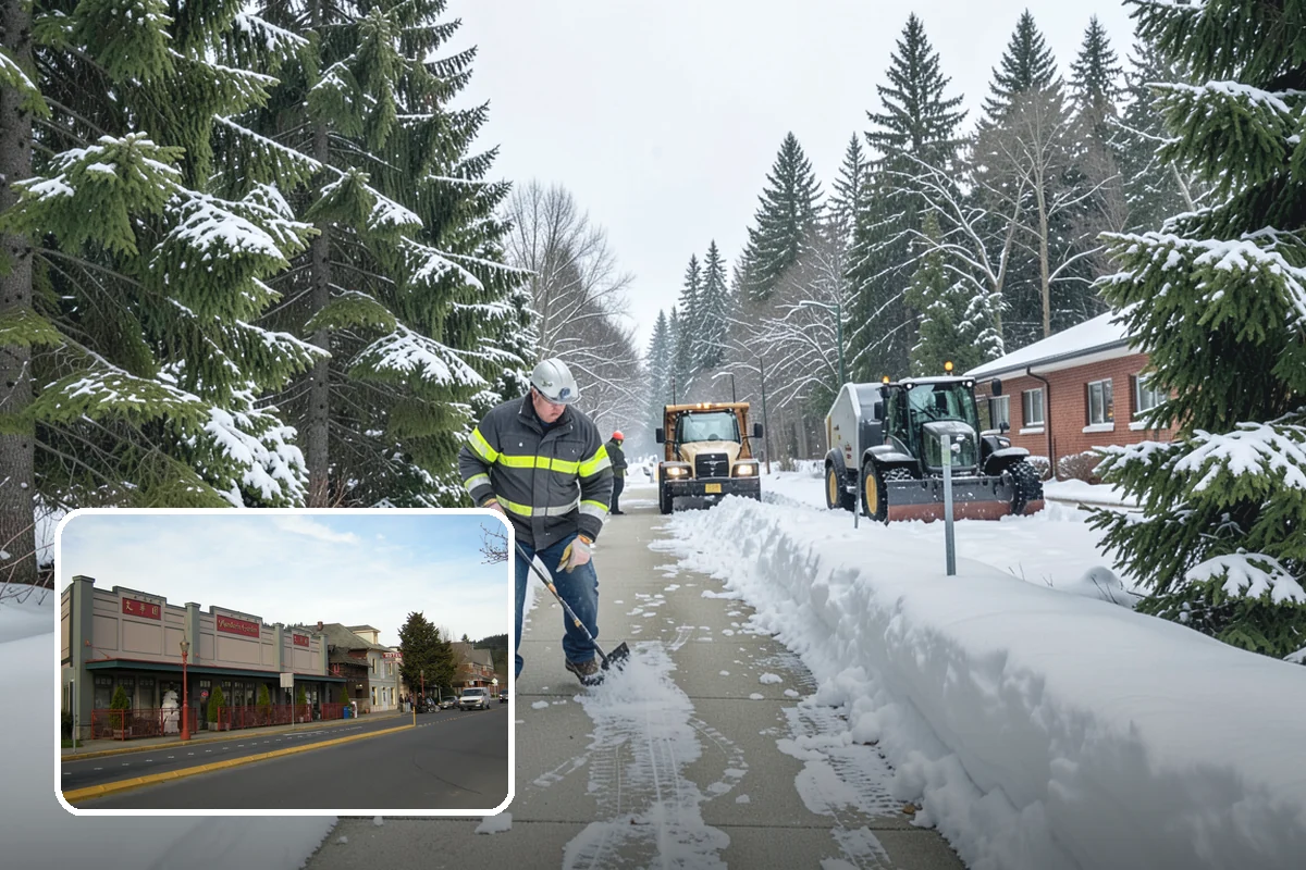 Airport Snow Removal in Issaquah, King County, WA - Terminal curbs and passenger drop-offs kept flowing