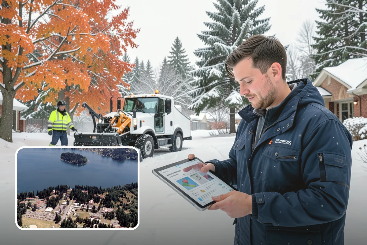 Airport Snow Removal in Lakewood, Pierce County, WA - Terminal curbs and passenger drop-offs kept flowing