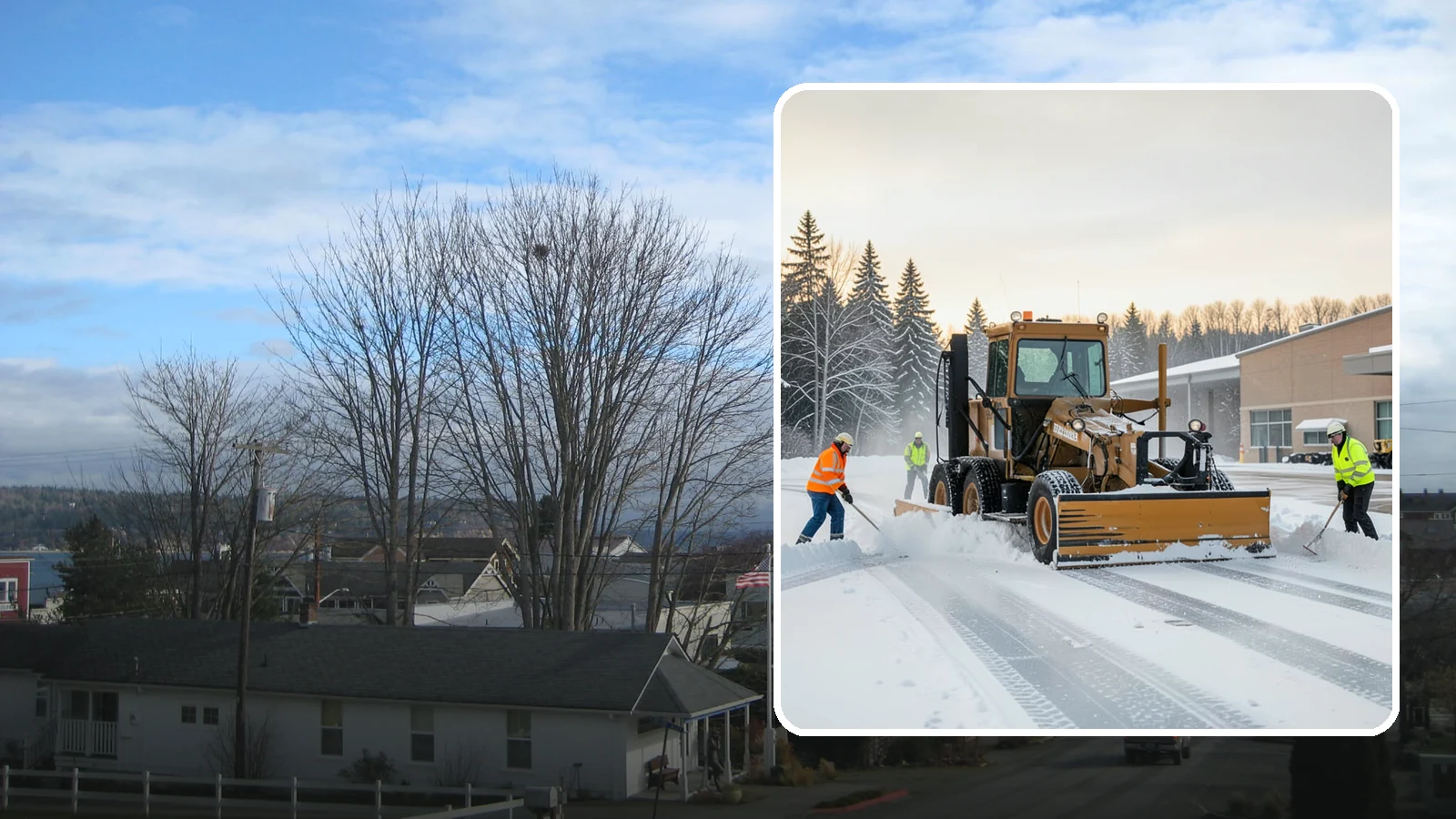 Airport Snow Removal in Langley, Island County, WA - From FBO ramps to terminal curbs and employee lots, we keep aviation ground-side surfaces clear so passengers, crews, and...