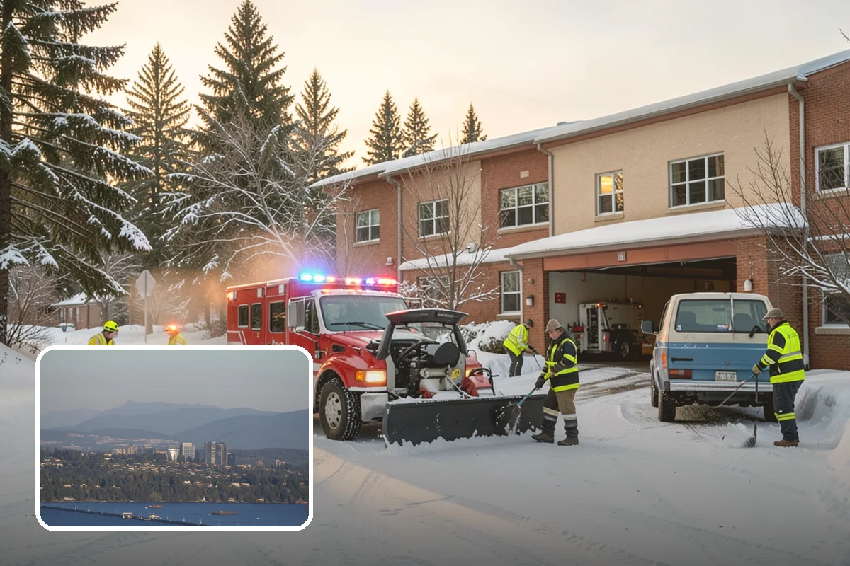 Airport Snow Removal in Medina, King County, WA - Terminal curbs and passenger drop-offs kept flowing