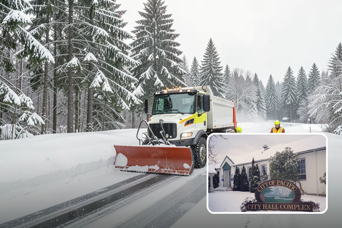Airport Snow Removal in Pacific, King County, WA - Terminal curbs and passenger drop-offs kept flowing