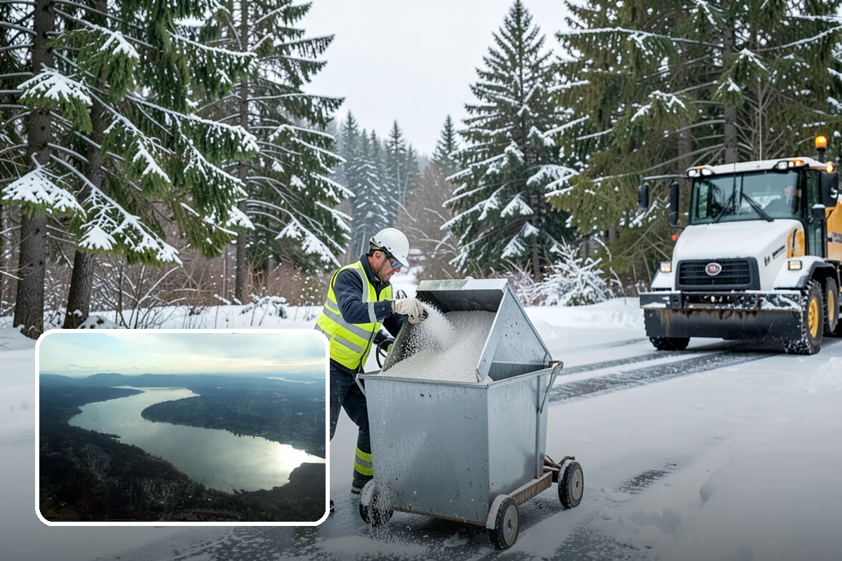 Airport Snow Removal in Sammamish, King County, WA - Terminal curbs and passenger drop-offs kept flowing