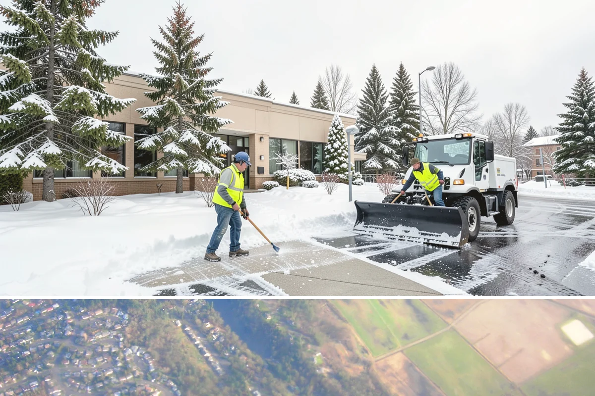 Alleyway Snow Removal in Algona, King County, WA - Schedule alley service alongside your storefront clearing whenever lowland snow is forecast, most often December through February.