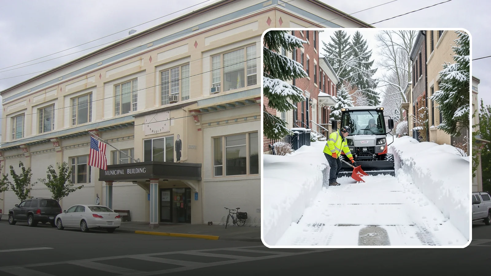 Alleyway Snow Removal in Anacortes, Skagit County, WA - Clearing of tight urban and residential alleyways that plows cannot easily reach but tenants and trucks still depend on.
