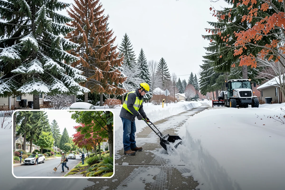 Alleyway Snow Removal in Beaux Arts Village, King County, WA - Reaches tight spaces that full-size plows cannot service