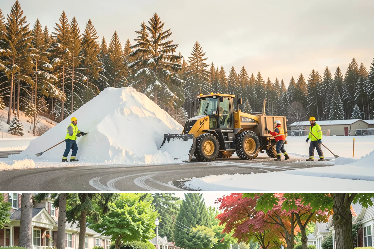 Alleyway Snow Removal in Beaux Arts Village, King County, WA - Schedule alley service alongside your storefront clearing whenever lowland snow is forecast, most often December through February.