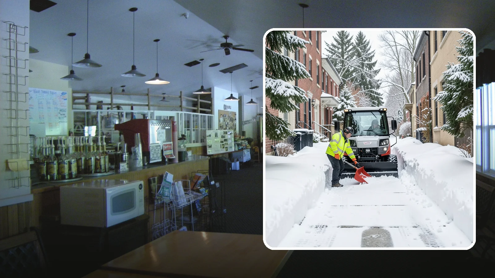 Alleyway Snow Removal in Black Diamond, King County, WA - Clearing of tight urban and residential alleyways that plows cannot easily reach but tenants and trucks still depend on.