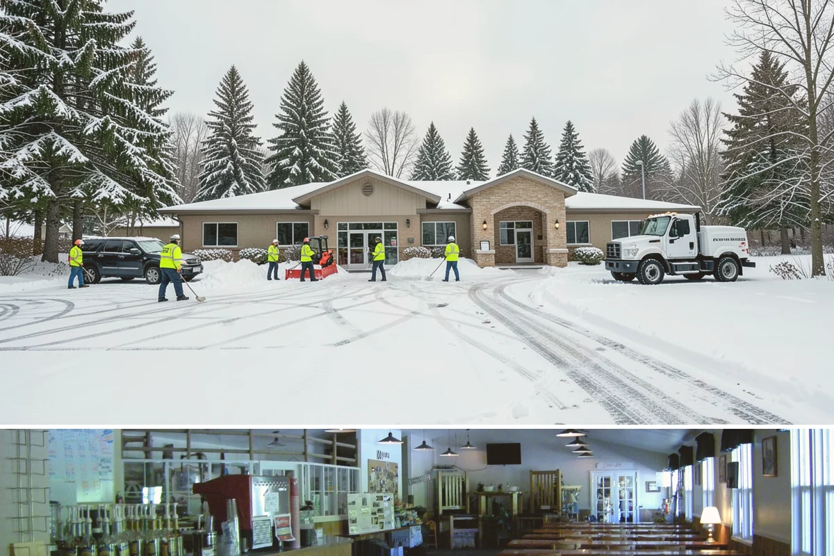 Alleyway Snow Removal in Black Diamond, King County, WA - Schedule alley service alongside your storefront clearing whenever lowland snow is forecast, most often December through February.