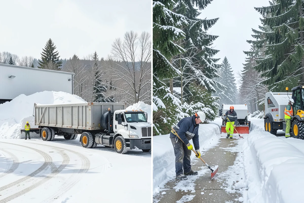 Alleyway Snow Removal in Bonney Lake, Pierce County, WA - Clear the alley with compact equipment sized to the width