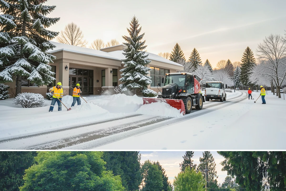 Alleyway Snow Removal in Bonney Lake, Pierce County, WA - Schedule alley service alongside your storefront clearing whenever lowland snow is forecast, most often December through February.