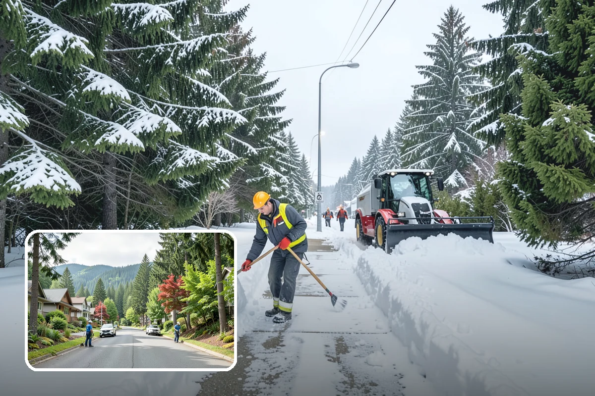 Alleyway Snow Removal in Darrington, Snohomish County, WA - Reaches tight spaces that full-size plows cannot service