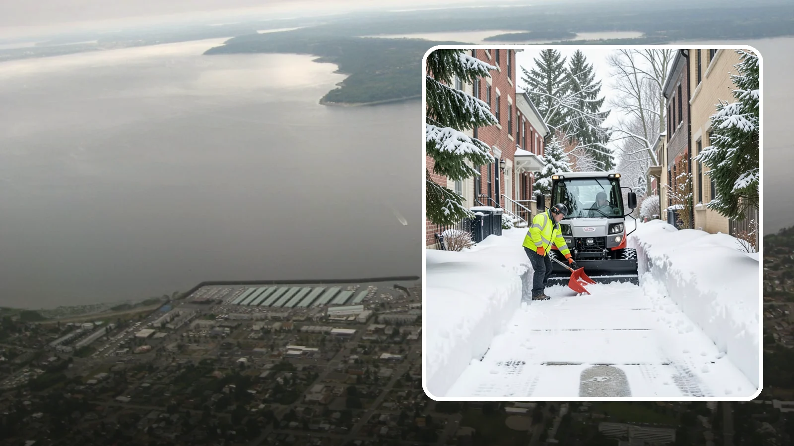 Alleyway Snow Removal in Des Moines, King County, WA - Clearing of tight urban and residential alleyways that plows cannot easily reach but tenants and trucks still depend on.