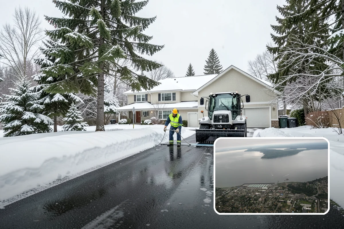 Alleyway Snow Removal in Des Moines, King County, WA - Reaches tight spaces that full-size plows cannot service