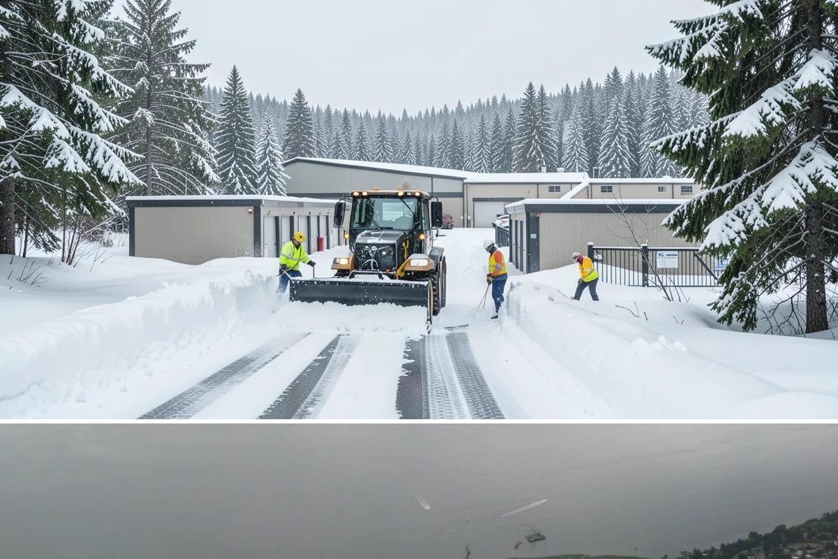 Alleyway Snow Removal in Des Moines, King County, WA - Schedule alley service alongside your storefront clearing whenever lowland snow is forecast, most often December through February.