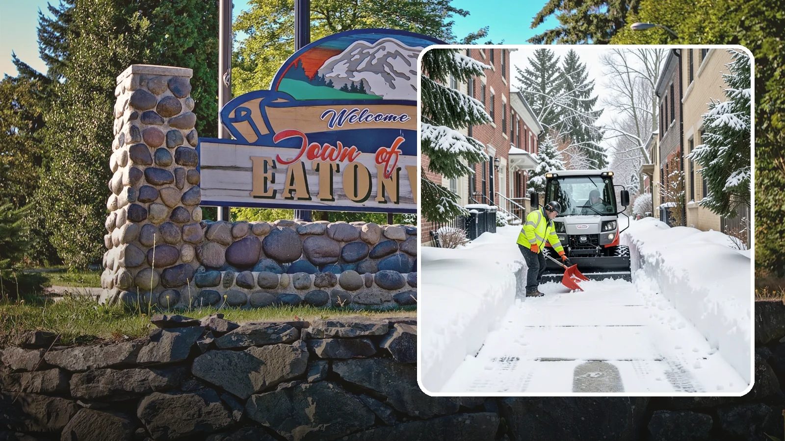 Alleyway Snow Removal in Eatonville, Pierce County, WA - Clearing of tight urban and residential alleyways that plows cannot easily reach but tenants and trucks still depend on.