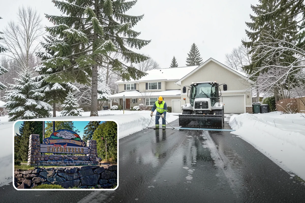 Alleyway Snow Removal in Eatonville, Pierce County, WA - Reaches tight spaces that full-size plows cannot service