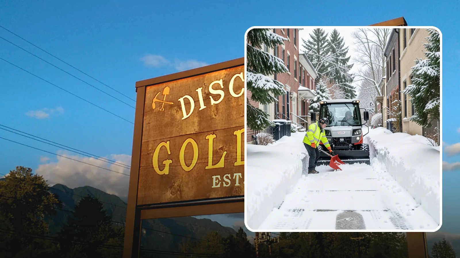 Alleyway Snow Removal in Gold Bar, Snohomish County, WA - Clearing of tight urban and residential alleyways that plows cannot easily reach but tenants and trucks still depend on.