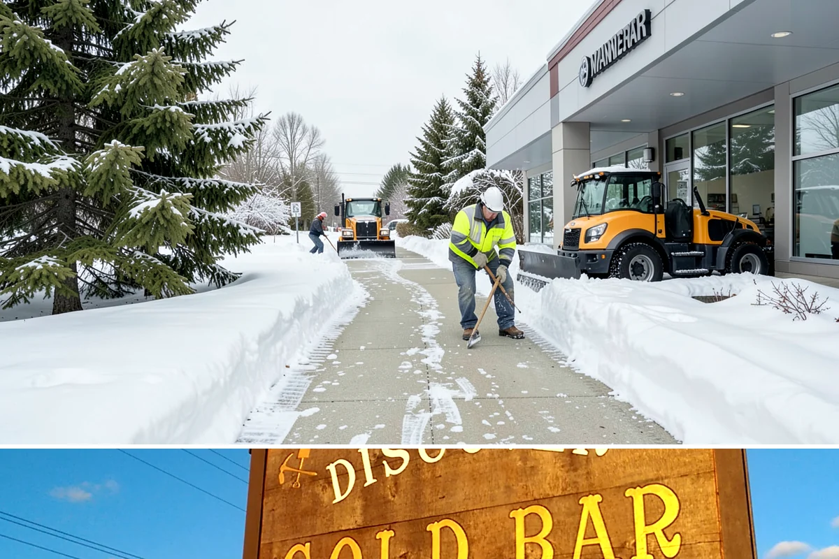 Alleyway Snow Removal in Gold Bar, Snohomish County, WA - Schedule alley service alongside your storefront clearing whenever lowland snow is forecast, most often December through February.