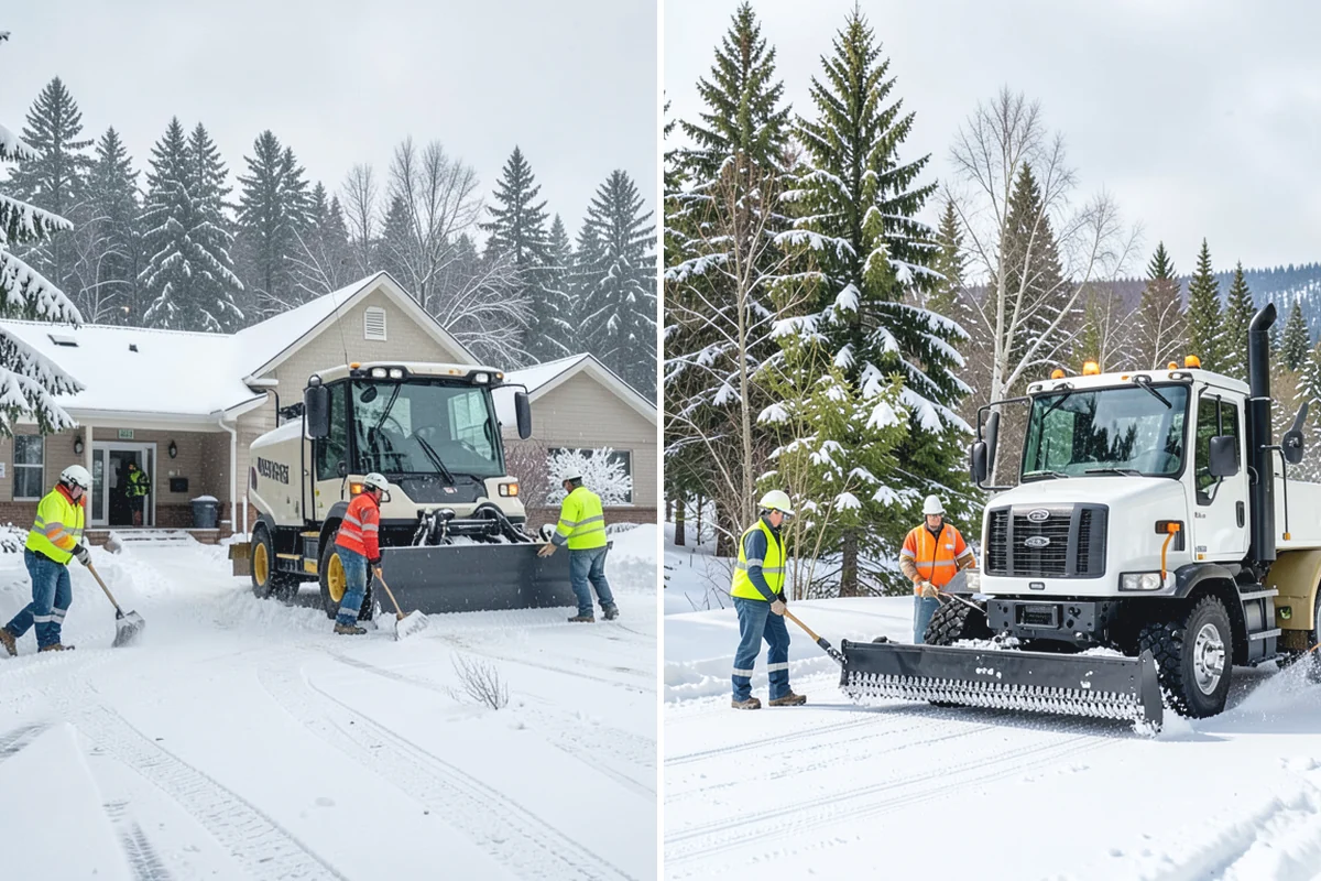 Alleyway Snow Removal in Hamilton, Skagit County, WA - Clear the alley with compact equipment sized to the width