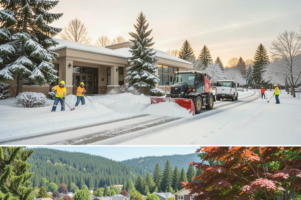 Alleyway Snow Removal in Index, Snohomish County, WA - Schedule alley service alongside your storefront clearing whenever lowland snow is forecast, most often December through February.