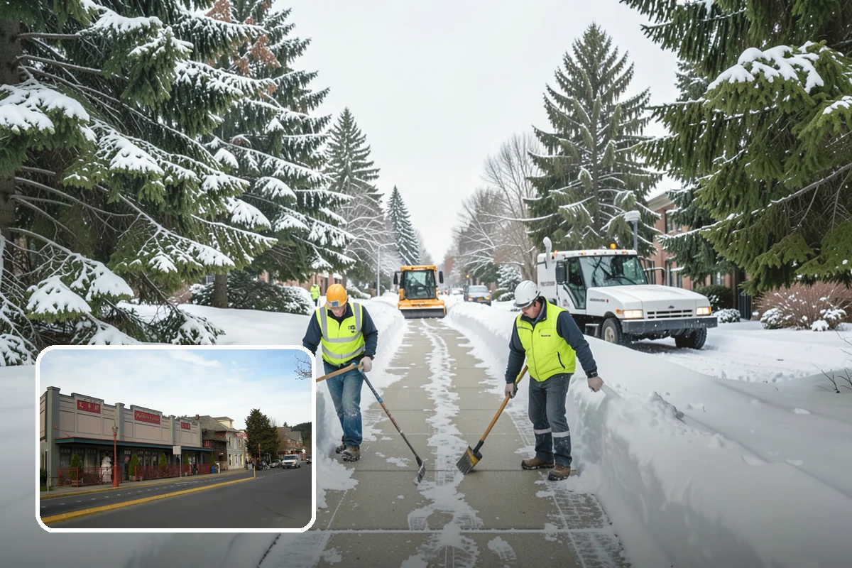 Alleyway Snow Removal in Issaquah, King County, WA - Reaches tight spaces that full-size plows cannot service