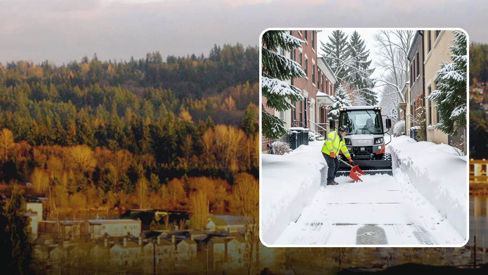 Alleyway Snow Removal in Kenmore, King County, WA - Clearing of tight urban and residential alleyways that plows cannot easily reach but tenants and trucks still depend on.