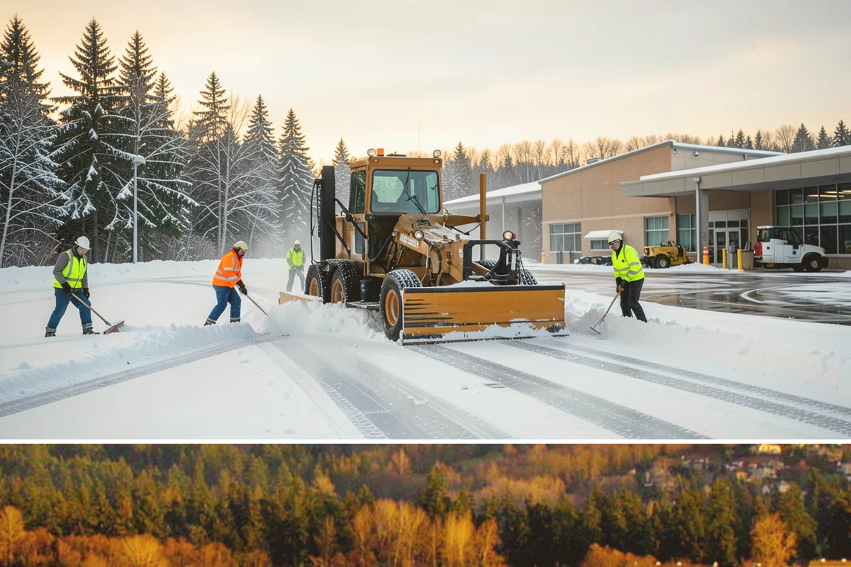 Alleyway Snow Removal in Kenmore, King County, WA - Schedule alley service alongside your storefront clearing whenever lowland snow is forecast, most often December through February.