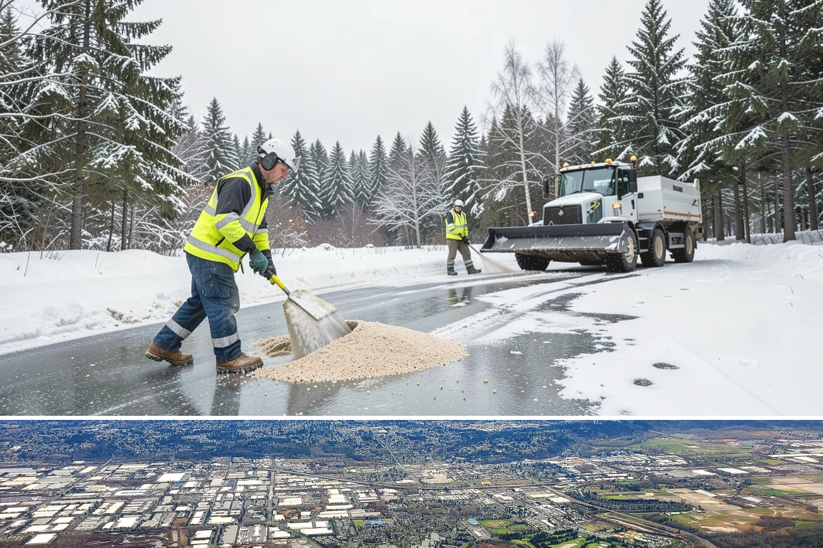 Alleyway Snow Removal in Kent, King County, WA - Schedule alley service alongside your storefront clearing whenever lowland snow is forecast, most often December through February.
