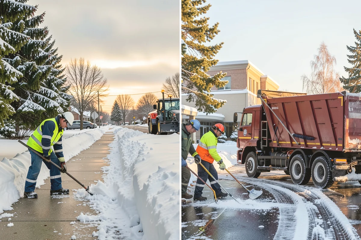 Alleyway Snow Removal in La Conner, Skagit County, WA - Clear the alley with compact equipment sized to the width
