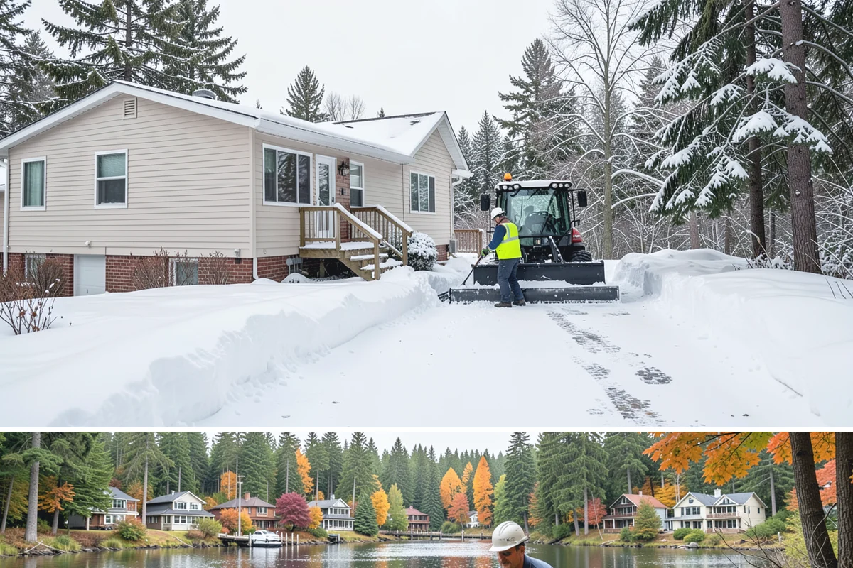 Alleyway Snow Removal in La Conner, Skagit County, WA - Schedule alley service alongside your storefront clearing whenever lowland snow is forecast, most often December through February.