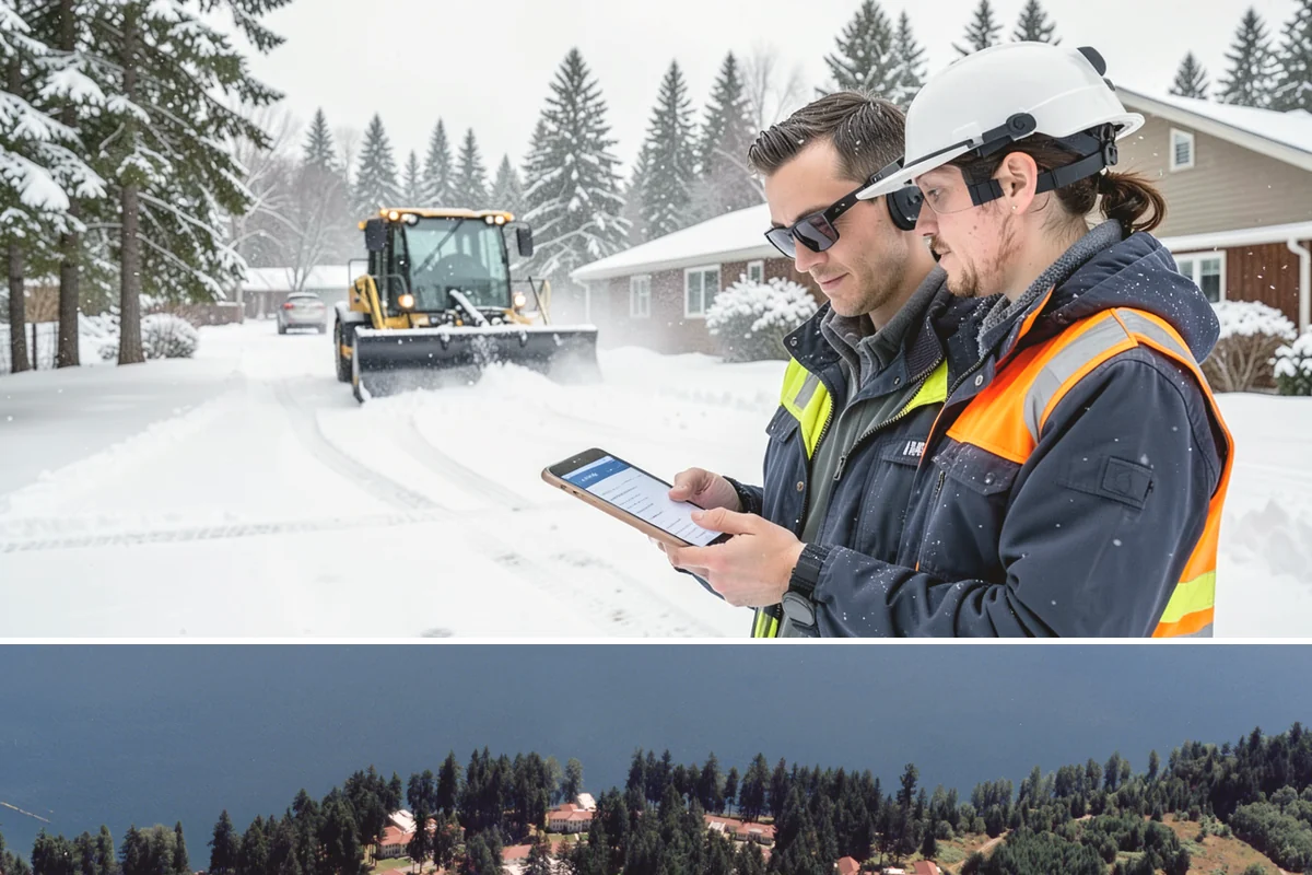 Alleyway Snow Removal in Lakewood, Pierce County, WA - Schedule alley service alongside your storefront clearing whenever lowland snow is forecast, most often December through February.