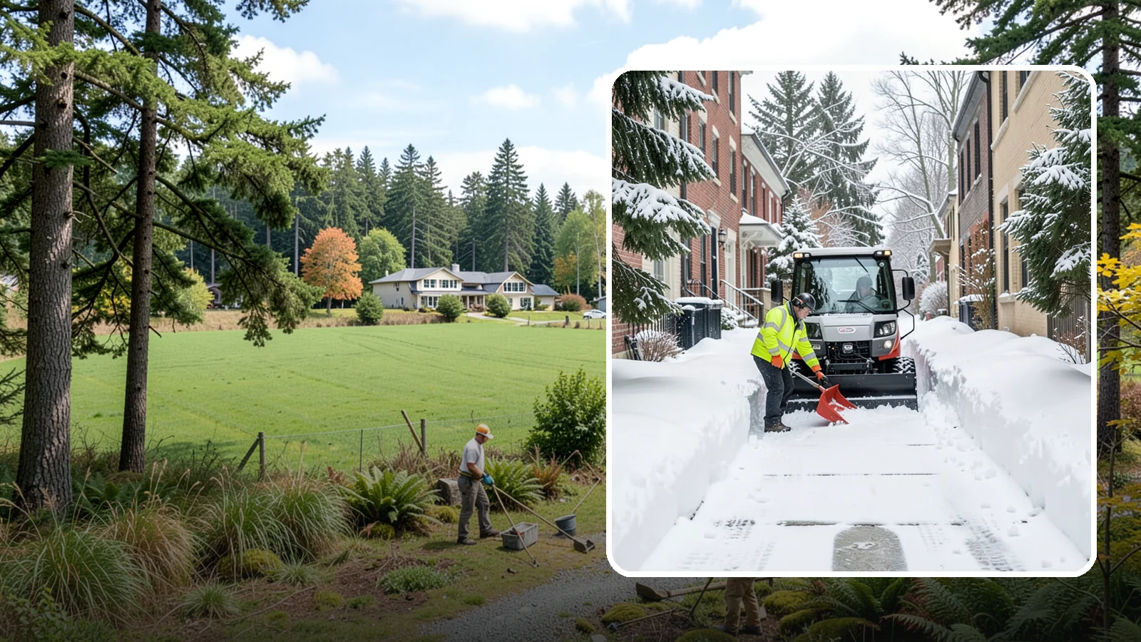 Alleyway Snow Removal in Lyman, Skagit County, WA - Clearing of tight urban and residential alleyways that plows cannot easily reach but tenants and trucks still depend on.
