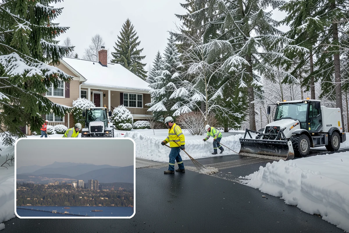 Alleyway Snow Removal in Medina, King County, WA - Reaches tight spaces that full-size plows cannot service