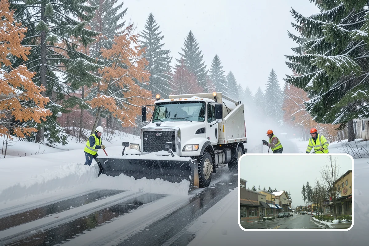 Alleyway Snow Removal in Mill Creek, Snohomish County, WA - Reaches tight spaces that full-size plows cannot service