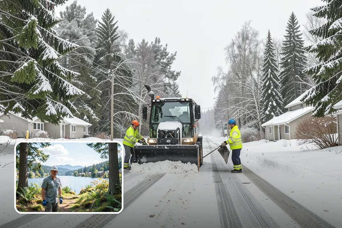 Alleyway Snow Removal in Milton, King County, WA - Reaches tight spaces that full-size plows cannot service