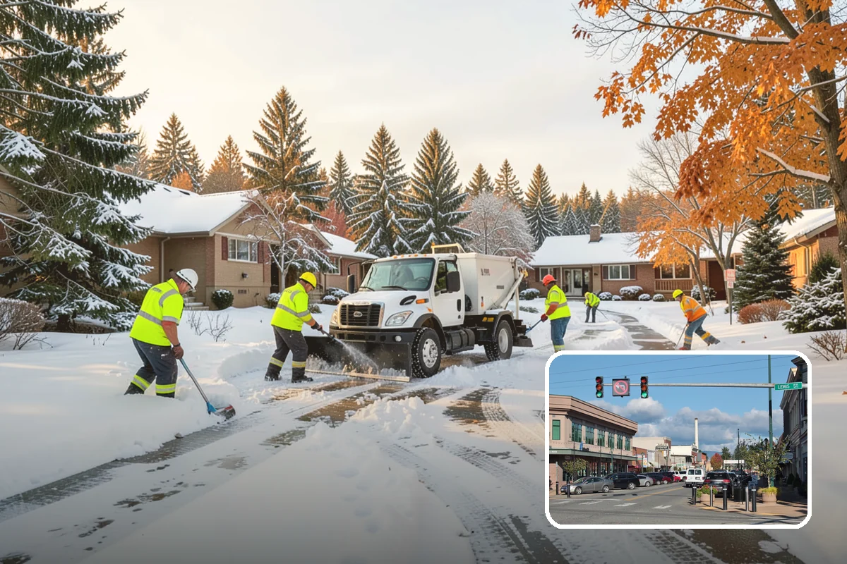 Alleyway Snow Removal in Monroe, Snohomish County, WA - Reaches tight spaces that full-size plows cannot service