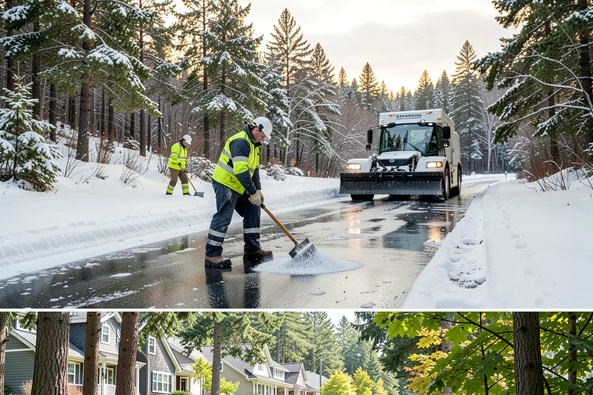 Alleyway Snow Removal in Normandy Park, King County, WA - Schedule alley service alongside your storefront clearing whenever lowland snow is forecast, most often December through February.