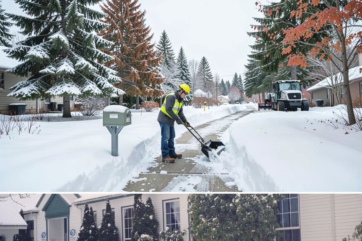 Alleyway Snow Removal in Pacific, King County, WA - Schedule alley service alongside your storefront clearing whenever lowland snow is forecast, most often December through February.