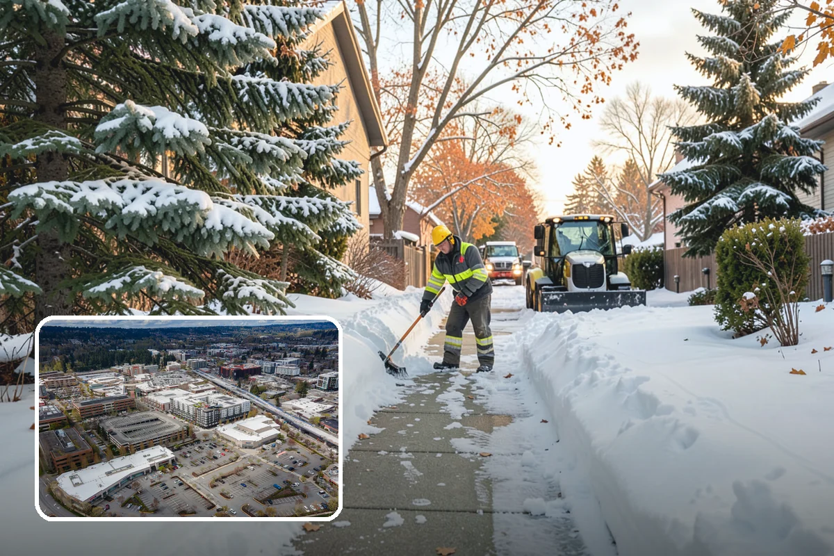 Alleyway Snow Removal in Redmond, King County, WA - Reaches tight spaces that full-size plows cannot service