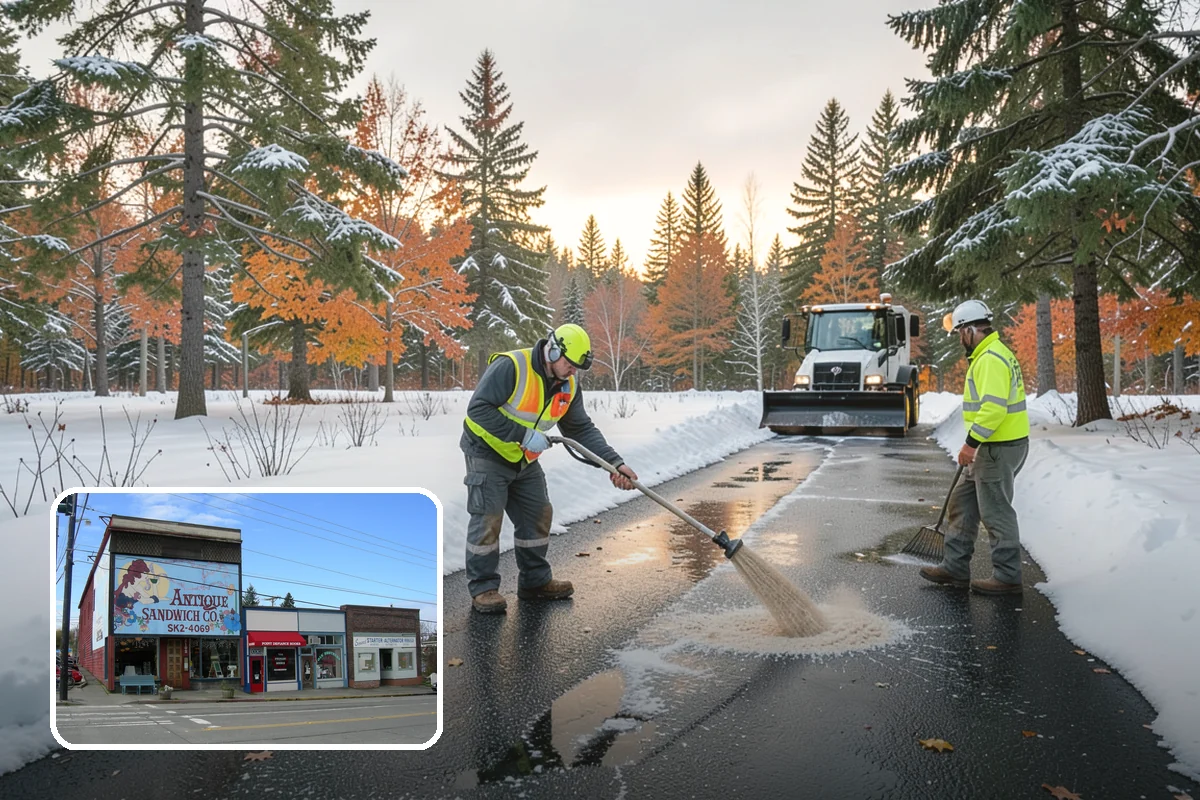 Alleyway Snow Removal in Ruston, Pierce County, WA - Reaches tight spaces that full-size plows cannot service