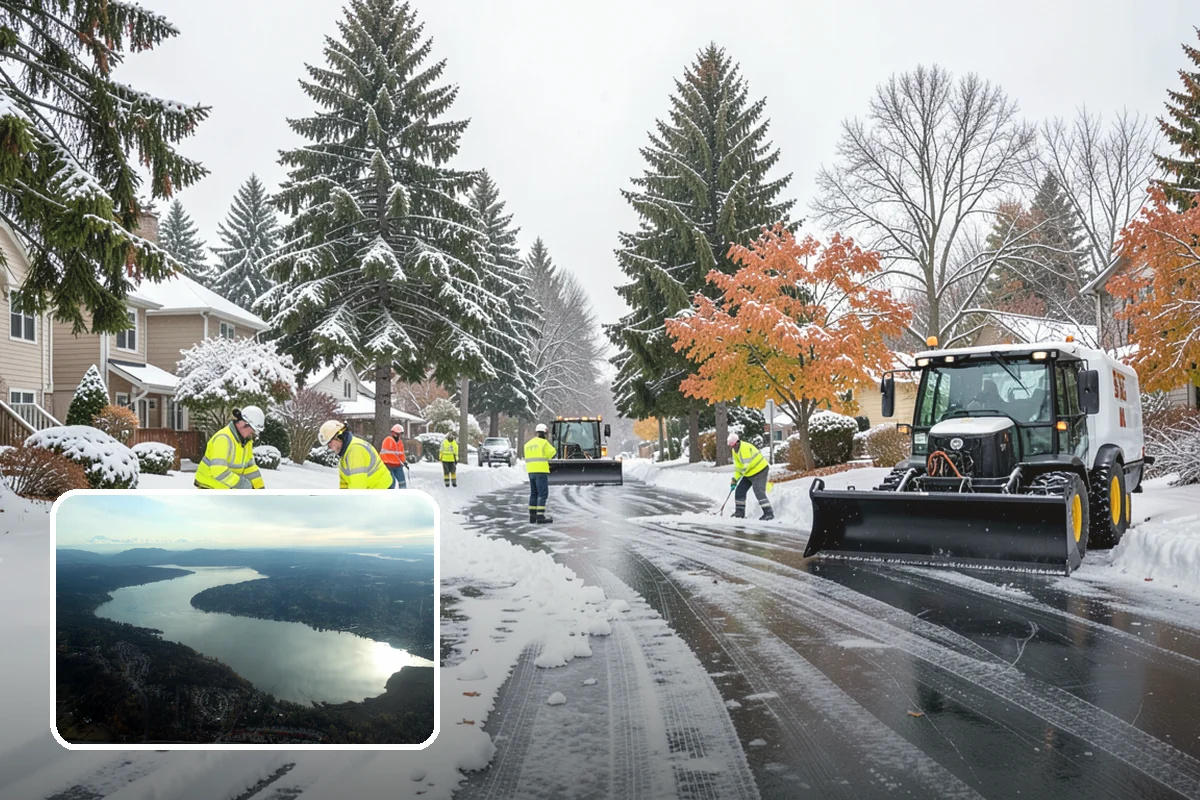 Alleyway Snow Removal in Sammamish, King County, WA - Reaches tight spaces that full-size plows cannot service