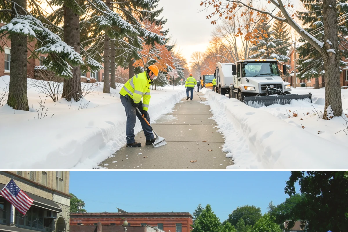 Alleyway Snow Removal in Snohomish, Snohomish County, WA - Schedule alley service alongside your storefront clearing whenever lowland snow is forecast, most often December through February.