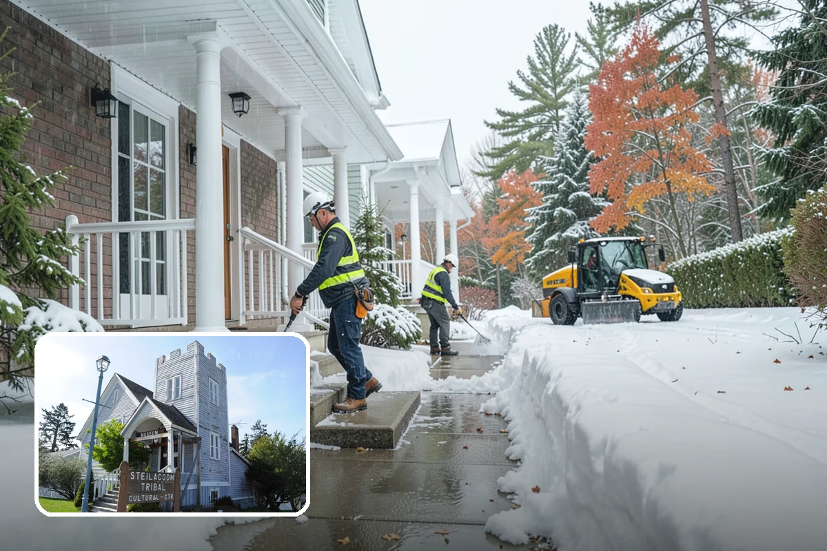 Alleyway Snow Removal in Steilacoom, Pierce County, WA - Reaches tight spaces that full-size plows cannot service